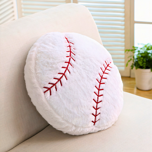 Snuggle 'n' Score Baseball Throw Pillow