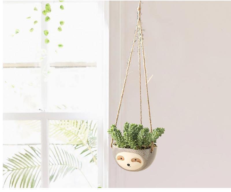 Avenue - Sloth Hanging Succulent Planter